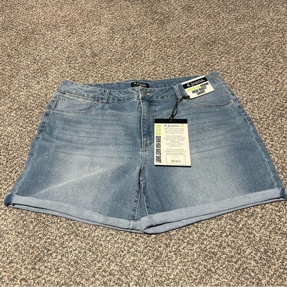 d. jeans Light Blue Jean Shorts Sz 16 NWT